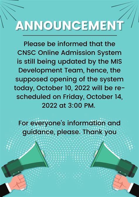 cnsc online registration 2023|Announcements .